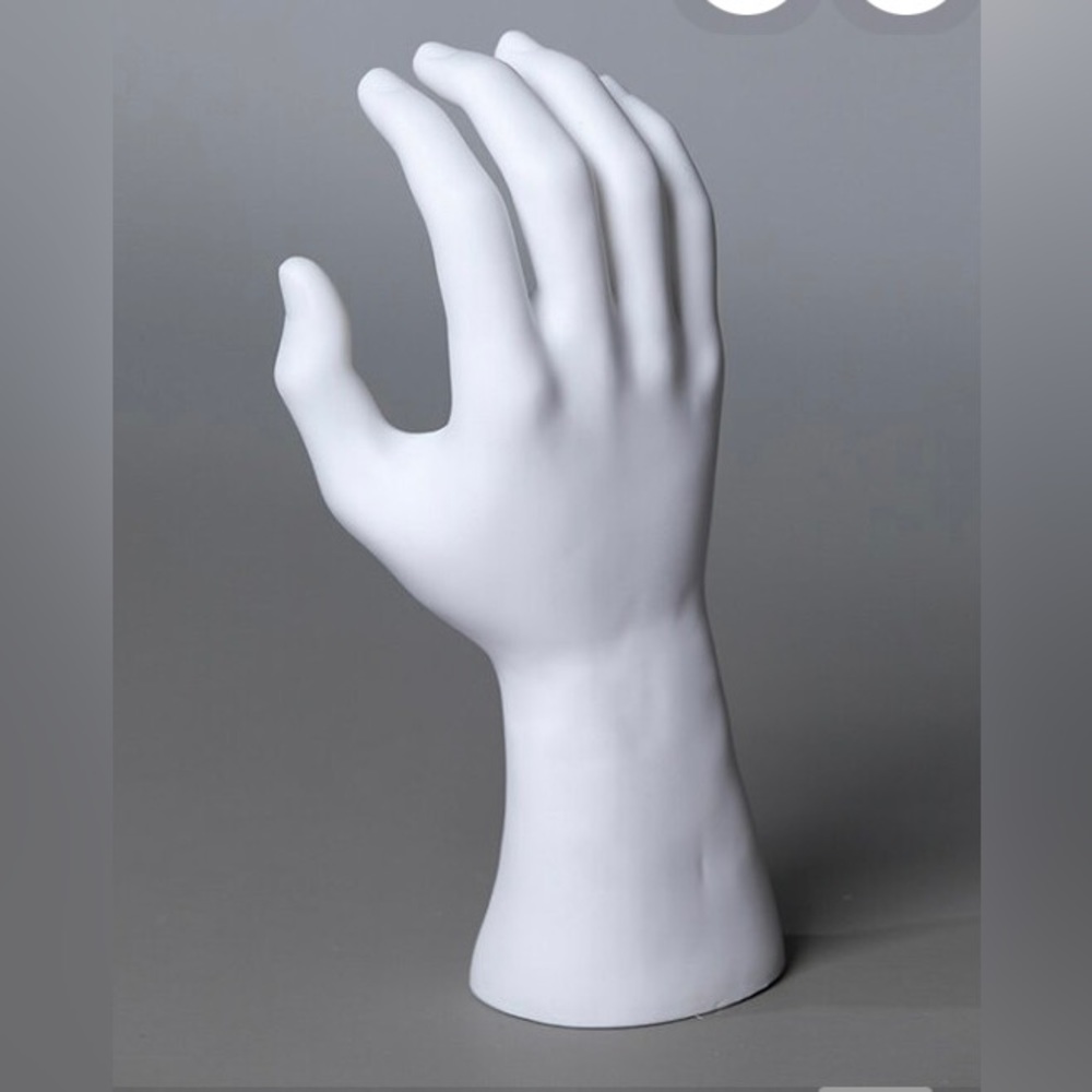 NEW Male Right Hand Mannequin White Hand Display Jewelry, Gloves, Watches